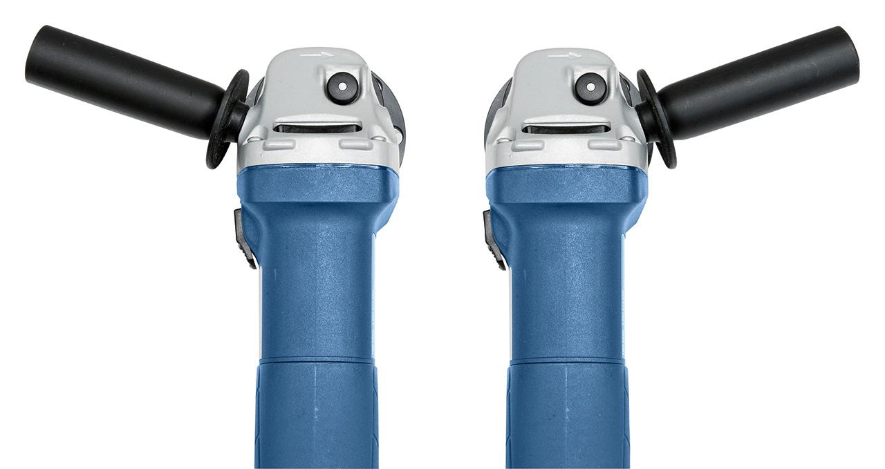 Ergonomischer Handgriff für ermüdungsfreies Arbeiten,wahlweise links oder rechts verwendbar.
