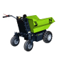 Preview: Zipper Maschinen ED500 Elektro Rad-Dumper hydraulisch Kippbar für Pferdebesitzer