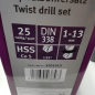 Preview: Optimum Spiralbohrer-Satz  25-teilig, 1 - 13 mm