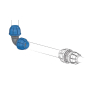 Preview: Aircraft Winkel-Steckverbinder 90°  50 mm