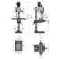 Preview: Optimum Säulen-Getriebebohrmaschine mit Kreuztisch OPTIdrill DH 40CTP