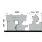 Preview: Metallkraft Vollautomatische Zwei-Säulen-Horizontal-Metallbandsäge  HMBS 400 CNC