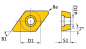 Preview: Optimum HM-Ersatzwendeplatten  ISO DCMT11T304
