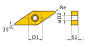 Preview: Optimum HM-Ersatzwendeplatten  ISO VNMG160408