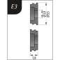 Preview: Metallkraft Biegerollensatz  Typ E3, Ø 53 x 19 x 18 mm