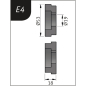 Preview: Metallkraft Biegerollensatz  Typ E4, Ø 53 x 19 x 18 mm