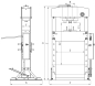 Preview: 06-1715 Bernardo Pneumatische Werkstattpressen PWK 45 F