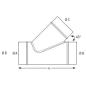 Preview: Holzkraft Abzweigstück  Ø 250/250/250