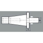 Preview: ELMAG Kegeldorn ISO 30 / B 18, DIN 2080