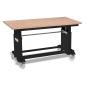 Preview: Unicraft Arbeits- und Montagetisch mit Buche-Multiplex-Lochrasterplatte AMT 500 BL