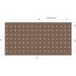 Preview: Unicraft Lochrasterarbeitsplatte  Buche-Multiplex, 1600 x 790 mm