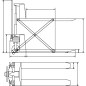 Preview: Unicraft Scherengabelhubwagen  PHH 1001