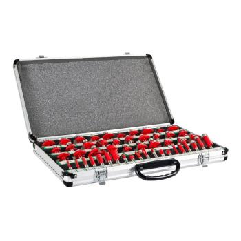 Holzmann Maschinen 50tlg. Oberfräsersatz im Aluminiumkoffer OFS50