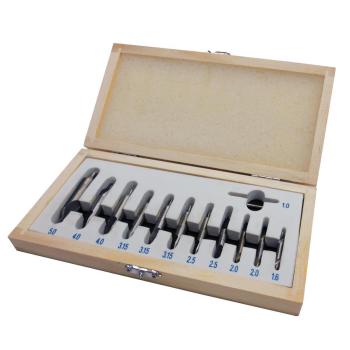 Holzmann Maschinen Zentrierbohrerset 12tlg, 1-5mm, metrisch ZBS12TLG