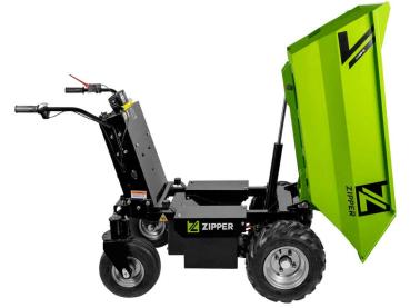 Zipper Maschinen ED500 Elektro Rad-Dumper hydraulisch Kippbar für Pferdebesitzer