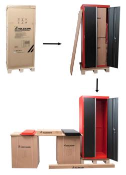Holzmann Maschinen Werkbank Schranksystem WESS13