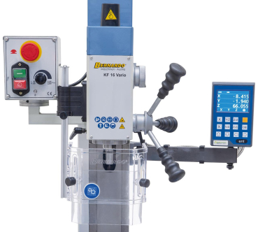 02-1019A Bernardo Bohr- und Fräsmaschinen KF 16 Vario inkl. 3-Achs Digitalanzeige DT 40