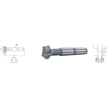 ELMAG HSS T-Nutenfräser mit Morsekegel DIN 851
