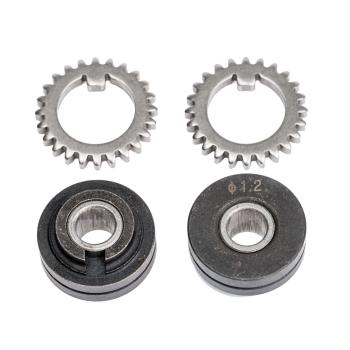 Schweisskraft Vorschubrollenpaar mit Zahnkranz für Massivdraht  0,8 mm