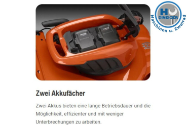 967862001 Husqvarna Akku-Rasenmäher LC353iVX ebohne Akku, ohne Ladegerät 53cm Vario Radantrieb Fangkorb