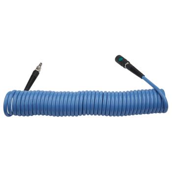 Aircraft Spiralschlauch  PU 8x12mm 10m mit Einhand-Sicherheitskupplung