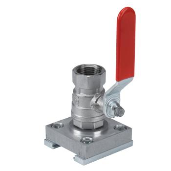 Aircraft Ausgangsplatte mit Kugelhahn ½"  60 mm