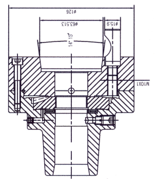 22-1095 Bernardo Spannmittel für Werkzeuge Spannzangenfutter 5C mit Aufnahme D1-4