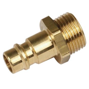 Aircraft Stecknippel mit Außengewinde  1/2" AG / SB