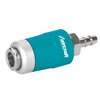 Aircraft Sicherheits-Schnellkupplung  8 mm mit Schlauchtülle - Kartonware