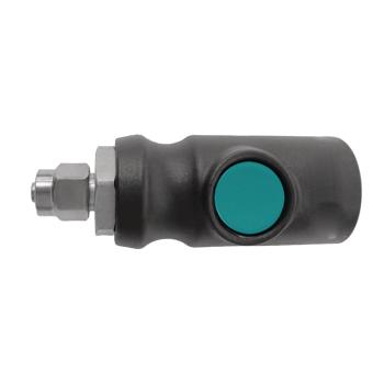 Aircraft Einhand-Sicherheitsschnellkupplung  mit Kontermutter für 5 mm Spiralschlauch - Kartonware