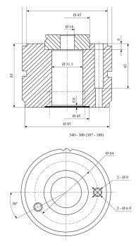 23-1002 Bernardo Spannmittel für Werkzeuge Schnellwechsel-Stahlhalter System Multifix Größe B