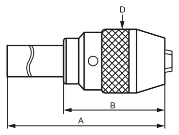 24-1071 Bernardo Zubehör für Bohrmaschinen Schnellspann-Bohrfutter mit Direktaufnahme MK 2 / 1 - 16 mm