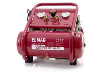 ELMAG Flüsterkompressor WHISPER 110/8/8 W - "SET-AKTION"