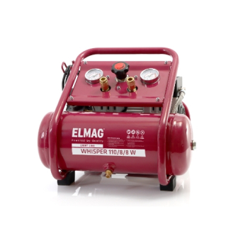ELMAG Flüsterkompressor WHISPER 110/8/8 W - "SET-AKTION"
