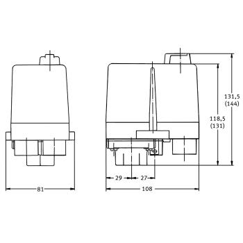 Aircraft Druckschalter CONDOR MDR 3 / 4-6,3 A / 11 bar