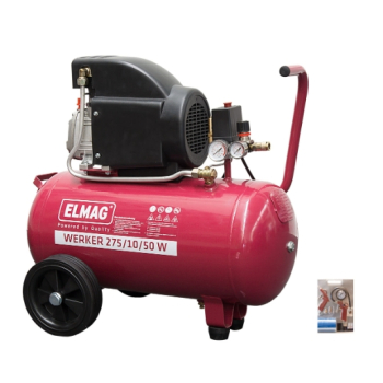 ELMAG Kompressor WERKER 275/10/50 W - "SET-AKTION"
