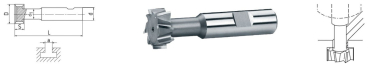 ELMAG HSS Co5 T-Nutenfräser DIN 851