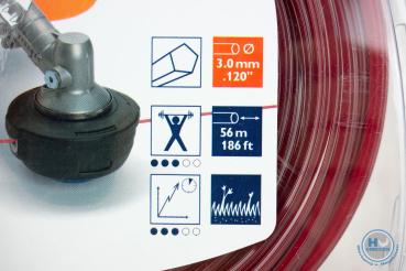 590847405 Husqvarna Trimmerfaden Penta 3.0x56m Donut ro