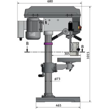 Optimum Tischbohrmaschine OPTIdrill D 23Pro (400 V) Aktions Set