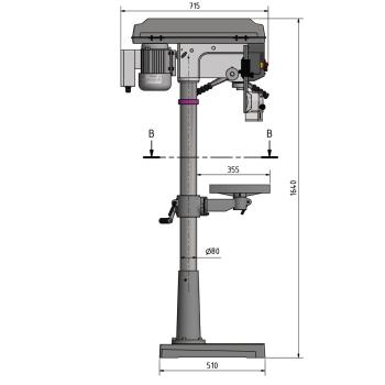 Optimum Säulenbohrmaschine OPTIdrill D 26Pro Aktions Set