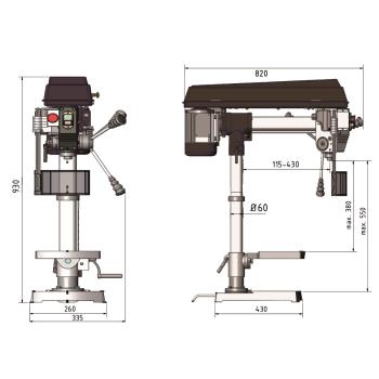 Optimum Radialbohrmaschine OPTIdrill RB 6T
