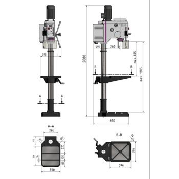 Optimum Säulenbohrmaschine OPTIdrill DH 28GSV