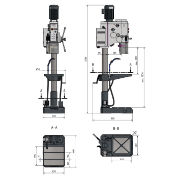 Optimum Säulenbohrmaschine OPTIdrill DH 32GSV