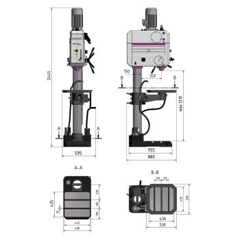 Optimum Getriebebohrmaschine OPTIdrill DH 45V