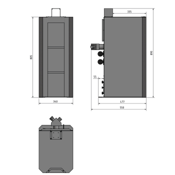 Optimum Maschinenunterbau mit Absaugung  GU 1 (400 V)