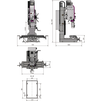 Optimum Bohr-Fräsmaschine OPTImill MH 50G