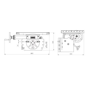 Optimum Winkeltisch  375 x 660 mm