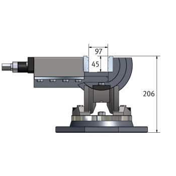 Optimum Dreiachsenschraubstock  MV3-125