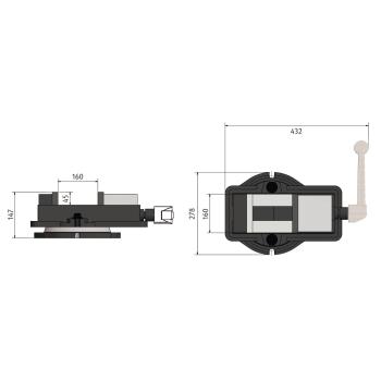 Optimum Fräsmaschinenschraubstock  VMQ 150