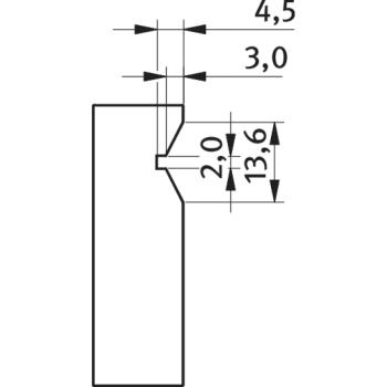 Optimum Prismenbacke  für HMS 125